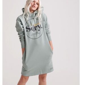 Superdry Sage Logo Hoodie Dress